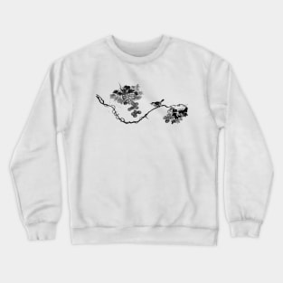 Bird Painting Crewneck Sweatshirt